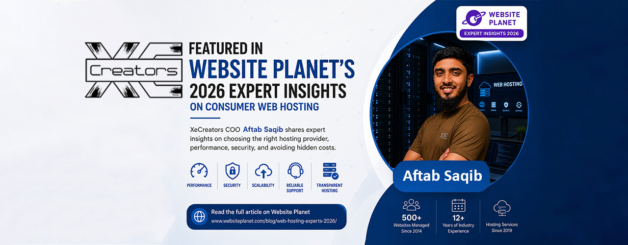 XeCreators featured in Website Planet's 2026 Expert Insights on Consumer Web Hosting